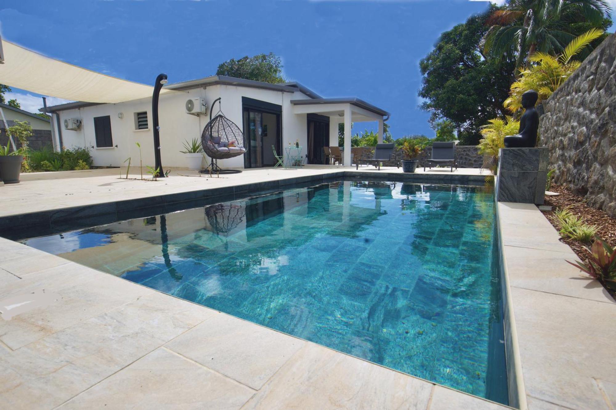 Villa Du Beau Vallon 2 Jacuzzi Privatif Et Piscine Chauffee Partagee Saint-Benoît Extérieur photo